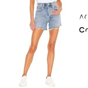 Agolde Riley Highrise Denim Shorts
